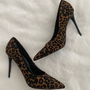 Never worn!! Zara Leopard High Heels